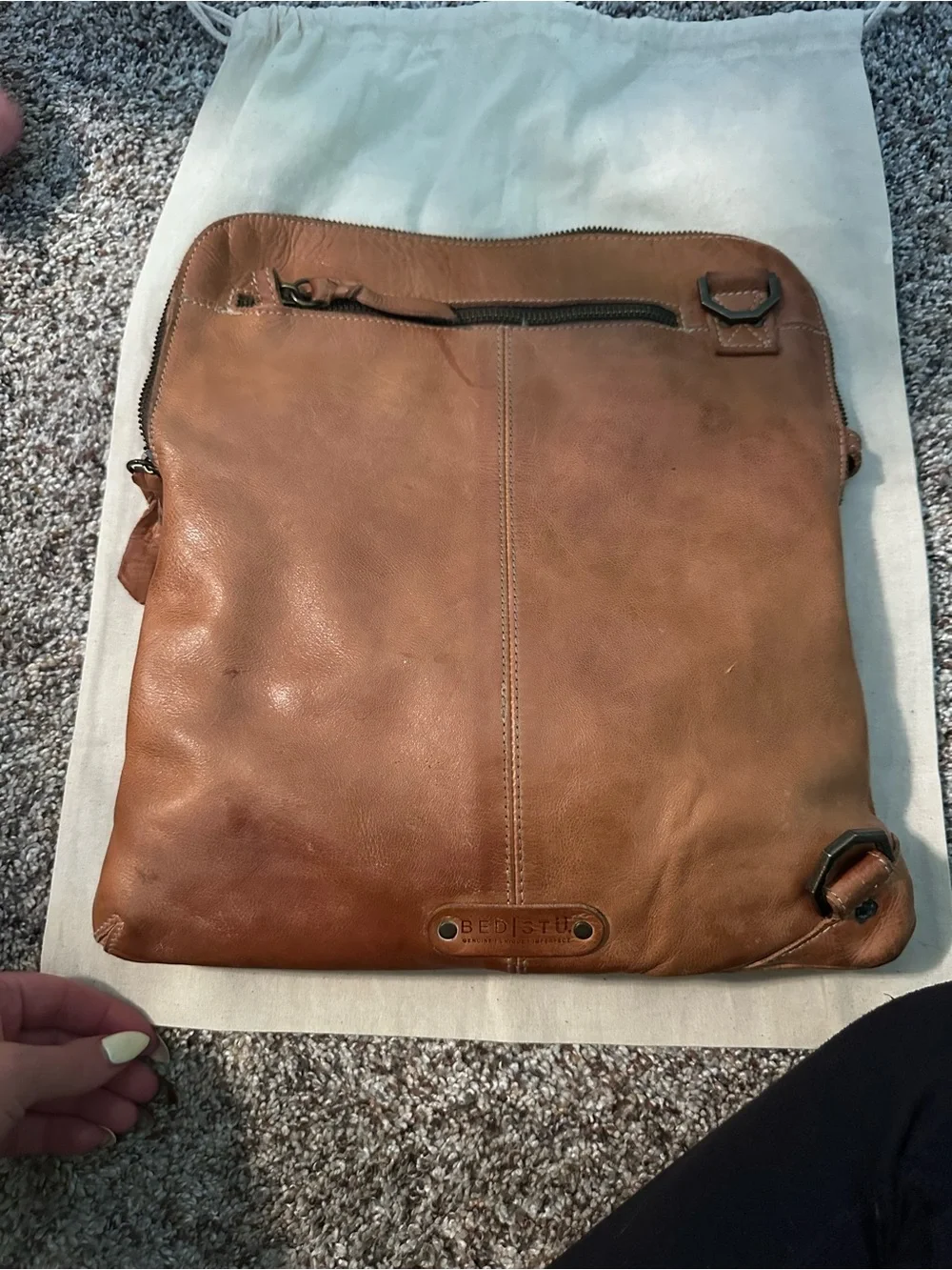 BED|STU Brown Leather Crossbody Bag